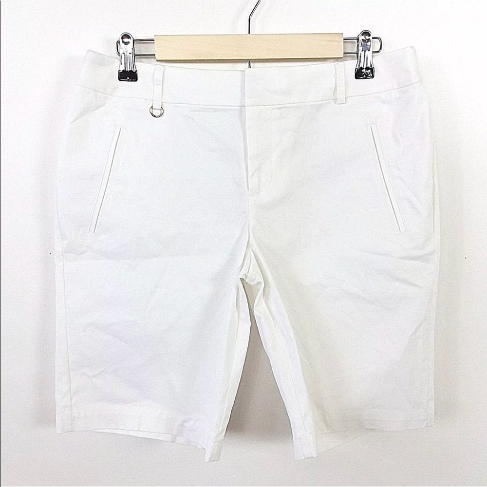 Charter Club Shorts Gold Ring Flat Front NWT -20